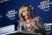 Maria Theresia Fekter - World Economic Forum on Europe 2011.jpg