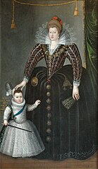 La reine Marie de Médicis et le dauphin Louis