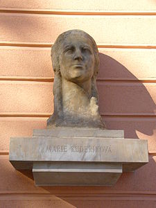 busta Marie Kudeříkové v Olomouci od Vojtěcha Hořínka