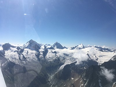 Dent Blanche, Matterhorn and Dent d'Herens