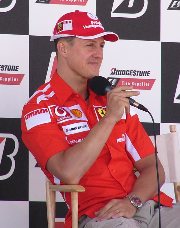 Michael Schumacher won his second title in a row with Ferrari, his fourth overall.