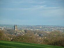 View over Mirfield, showing the church dominating the landscape Mirfield view 2004.jpg
