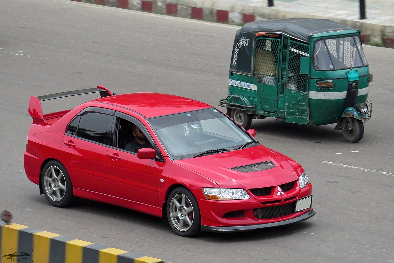 Image of Mitsubishi Lancer Evolution VIII, Bangladesh. (35780637235)