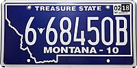 Thumbnail for Vehicle registration plates of Montana