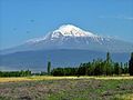 Mount Ararat seen from Turkey in summer