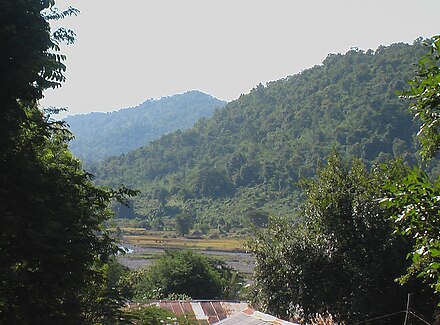 Mountains and Forest in Sidoktaya, Magway Division, Myanmar (Burma)