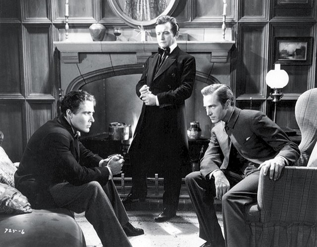 Douglass Montgomery, Claude Rains and David Manners in The Mystery of Edwin Drood