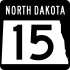 Norda Dakota Aŭtovojo 15 signo