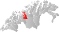 Kart over Kvænangen