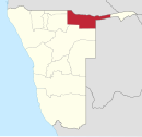 Lage in Namibia