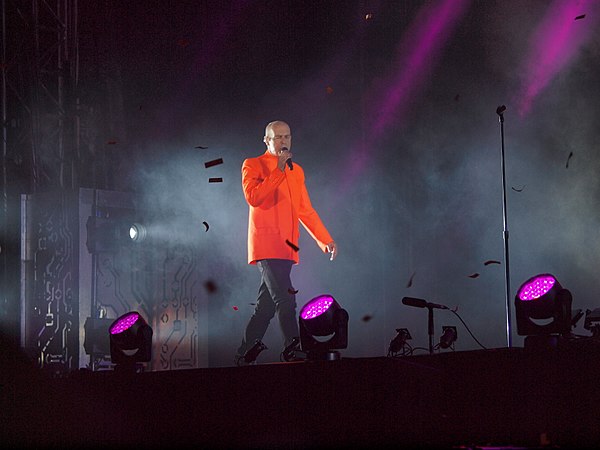 Neil Tennant performing at Pori Jazz in Finland in 2014