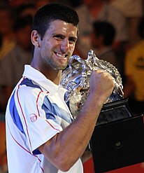 Novak Djokovic AO win 2011.jpg