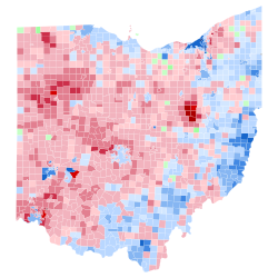 Ohio 1992 Presidential election by township.svg