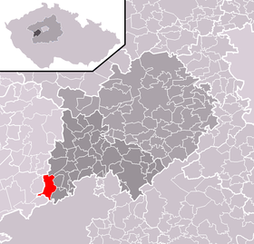 Localização de Olešná