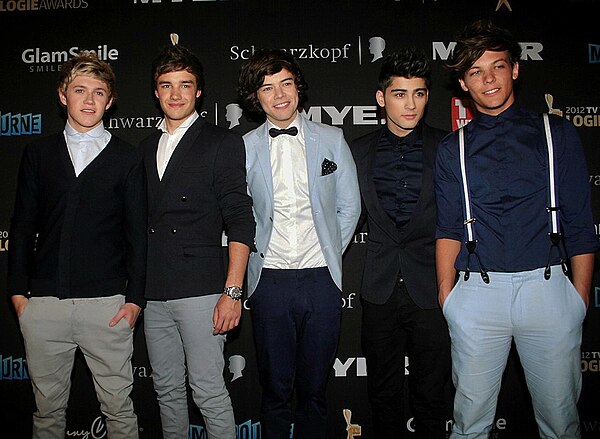 One Direction at red carpet of the Logie Awards of 2012 in Melbourne