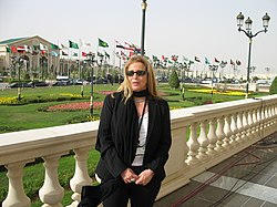 אזולאי בארמון מלך סעודיה בריאד בעת ועידת הליגה הערבית, 2007