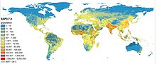 Thumbnail for File:Overlap between future population distribution and extreme heat.jpg