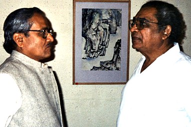 Akbar Padamsee et Rammanohar, vers 1992.