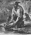 Panning for gold on the Mokelumne River.