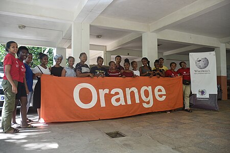 Communauté wikipédienne à Madagascar pendant l'atelier sur le mois de la contribution francophone à Mahajanga, Madagascar