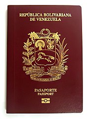 Venezuelan biometric passport issued from 2007 until 2014. It circulates simultaneously with the format implemented since 2015, until its expiration.