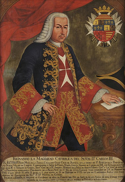 Pedro Messía de la Cerda, Viceroy of New Granada