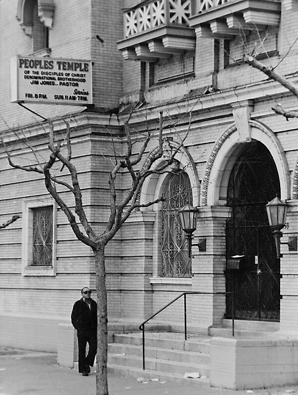 Peoples Temple headquarters, 1859 Geary Blvd., San Francisco, 1978