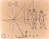 Пластинка на борту Піонера-10: послання до позаземних цивілізацій, створене Карлом Саганом