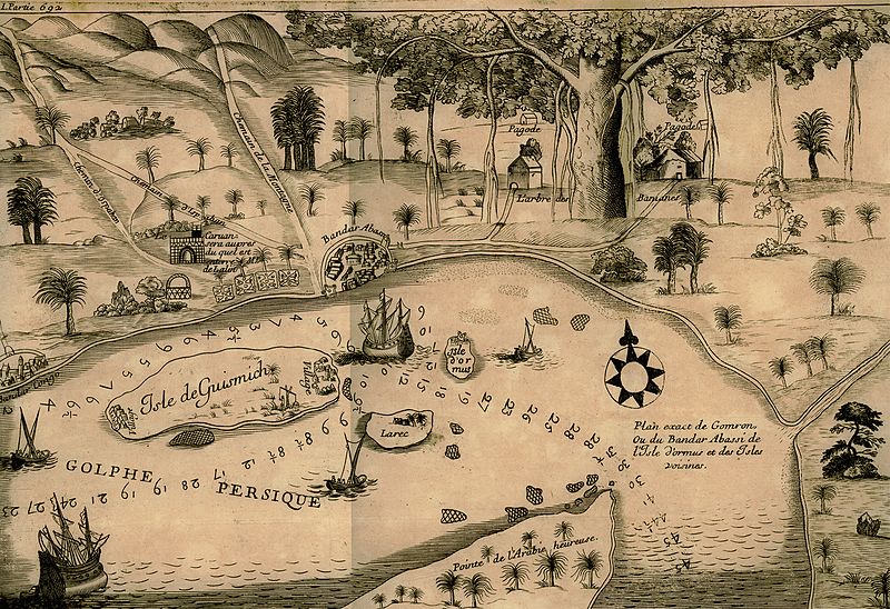 File:Plan exact de Gomron ou du Bandar Abassi, de l'Isle d'Ormus et des Isles voisines - Tavernier Jean Baptiste - 1677.jpg