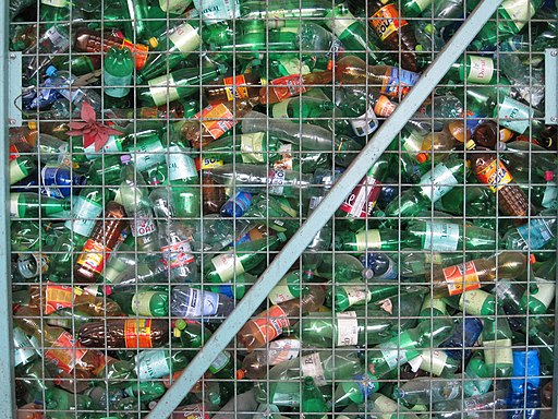 Plastic bottles for recycling