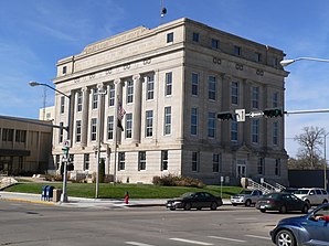 Platte County Courthouse, gelistet im NRHP Nr. 89002217[1]