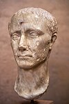 Portrait sculpture of Julius Caesar
