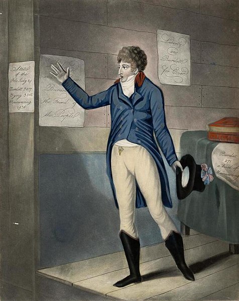 Burdett addressing the freeholders of the county of Middlesex from the Hustings, 1802