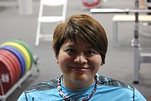Atlet angkat berat dari China Taipei Lin Tzu Hui.jpg