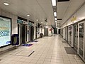 Quai de la station Jacques Cartier, typique des aménagements des stations souterraines la ligne A.