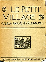 Édition originale du Petit Village, ornée d'une vignette d'Edmond Reuter