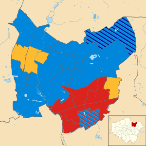 Redbridge London UK local election 2006 map.svg