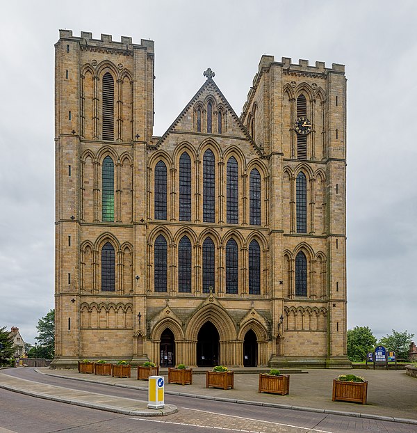 The west front of the cathedral