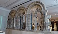 12th century romanesque window arches from northern France, in the Victoria and Albert Museum in South Kensington.