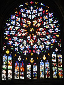 The north rose window (16th century)
