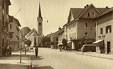 Rosenheimerstraße in Kolbermoor 1951