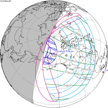 2033年3月30日日食