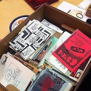 Zine Collection of self-published work reproduced by photocopying