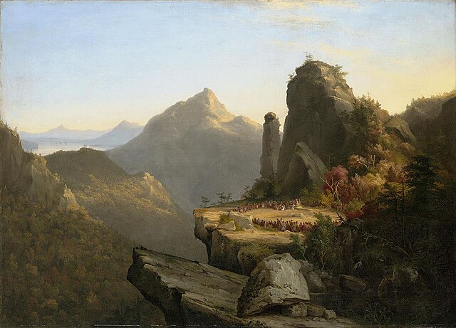 Thomas Cole, Cora Kneeling at the Feet of Tamenund, 1827