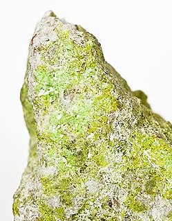 Schröckingerite Radioactive yellow uranium-containing carbonate mineral