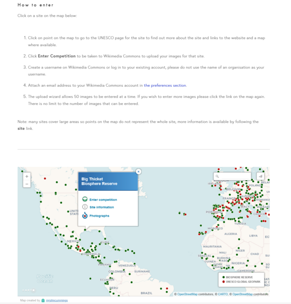 File:Screenshot for the website for Wiki Loves Earth Biosphere Reserves and Geoparks.png