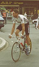 Sean Kelly with PDM-Ultima-Concorde at the 1989 Tour de France. Sean Kelly, PDM.jpg