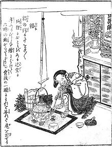 Un mujina in un'incisione di Toriyama Sekien, tratta dal Konjaku Gazu Zoku Hyakki (今昔画図続百鬼?), circa 1779