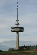 Telecommunications tower from the Bamberg transmitter on the Wachknock