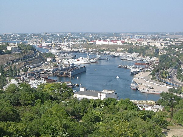 View of the Sevastopol port
